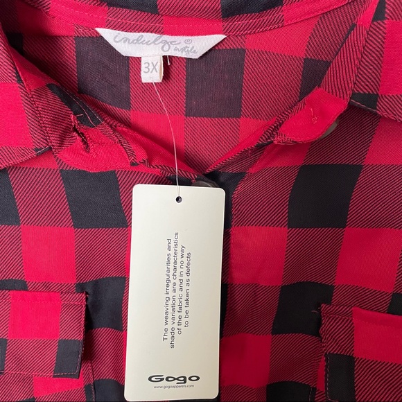 Red & black plaid dress - Picture 3 of 4